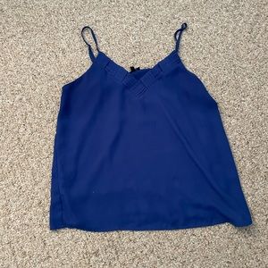 Blue dressy tank top